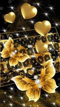 Keyboard golden butterfly screenshot 2