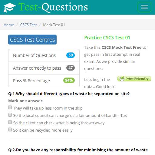 CSCS Test 2021 Practice 1.0