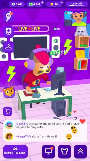 Idle Streamer: Tuber permainan screenshot 5