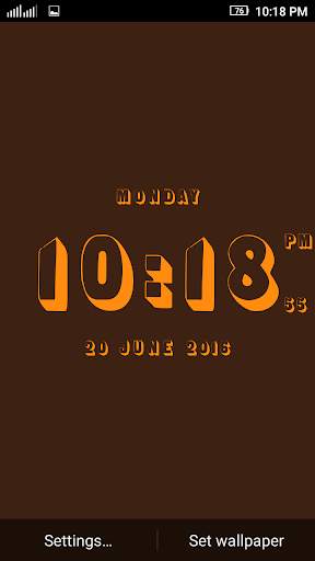 3D Digital Clock LWP Free screenshot 6