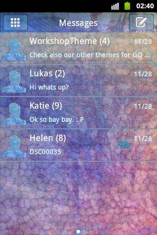 Lekeli NEON GO SMS Tema screenshot 1