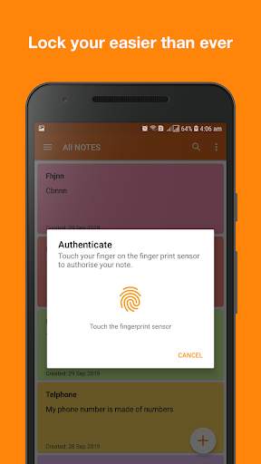 Note Me - Colorful, Lock, Reminders, Light weight screenshot 3
