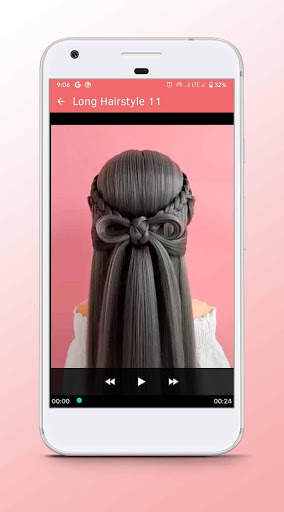 Long Hairstyle - Video Step By Step Offline screenshot 6