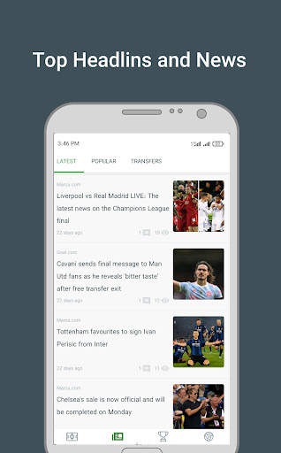 Footballi - scores and news screenshot 3