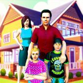 Virtual Life Real Dad Happy Family icon