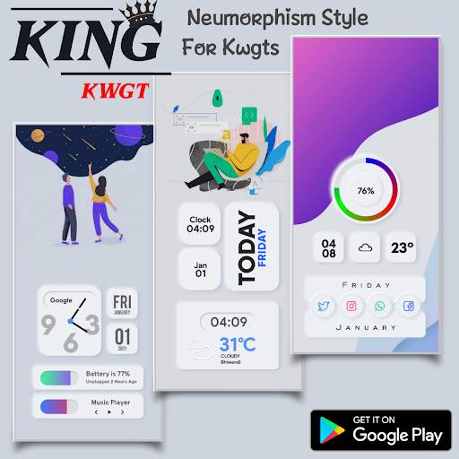 KinG KWGT скриншот 1