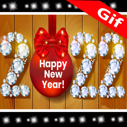 New Year GIF 2022 icon