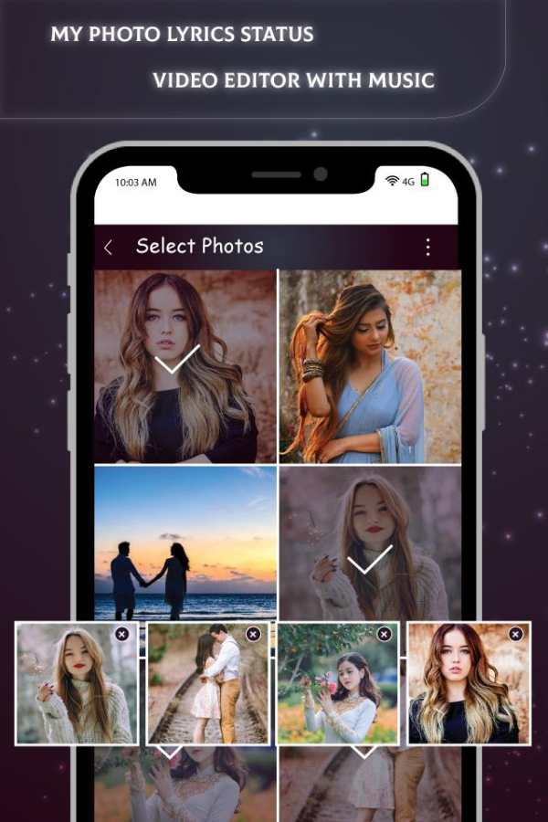 My Photo Lyrics Status Video Maker With Music screenshot 2