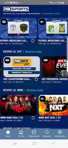 FOX Sports MX 1 تصوير الشاشة