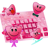 Pink Heart Keyboard icon