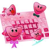 Pink Heart Keyboard on 9Apps