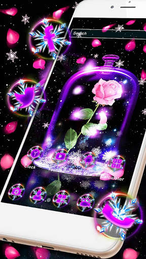 Galaxy Rose Launcher Theme Live HD Wallpapers screenshot 2
