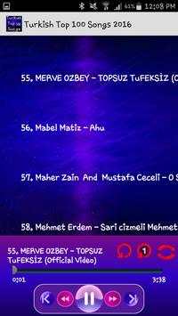 Turkish Top 100 Songs 2016 screenshot 3