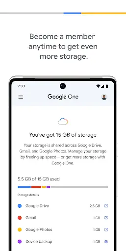 Google One screenshot 3