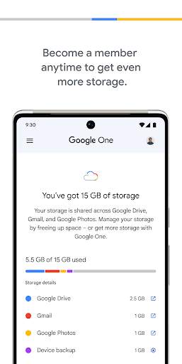 Google One screenshot 3