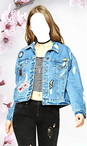 Women Jeans Jacket Photo Montage скриншот 12