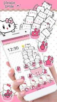 Princess Kitty Pink Cute Cartoon Theme screenshot 4