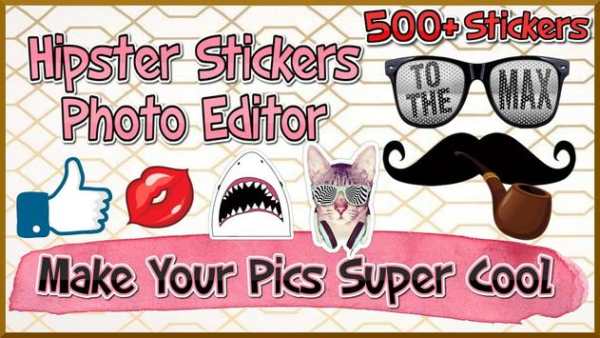 Hipster Stickers Photo Editor screenshot 1
