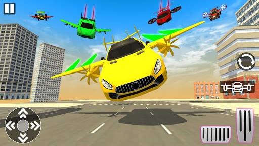Real Light Flying Car Racing Sim, jogo 2020 screenshot 2