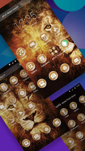 Animal King Lion theme-APUS Launcher screenshot 2