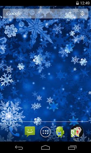 Snowflakes Live Wallpaper screenshot 2