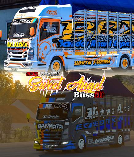 Mod Truck Sweet Angel Bussid screenshot 1