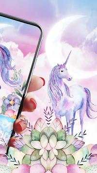 Watercolour Unicorn Keyboard screenshot 2