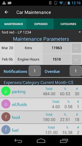 Car Maintenance screenshot 1