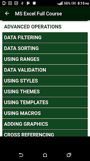 Learn MS Excel (Basic & Advance Course) скриншот 18