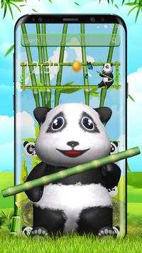 3D Cute Love Panda Theme screenshot 1