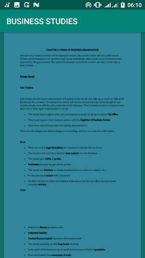 IGCSE Business Studies Notes скриншот 3