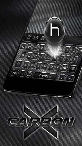 Carbon Fiber Keyboard Hi-Tech Theme screenshot 2