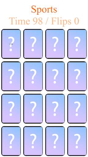 Memory Game - Sports screenshot 2