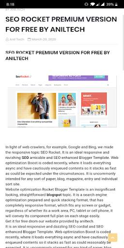 Blogger Template screenshot 1