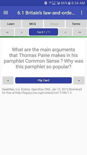 U.S. History Textbook & MCQ screenshot 5
