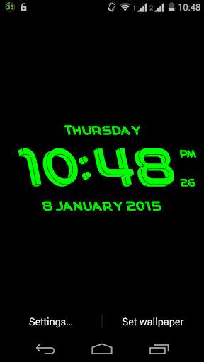 3D Clock Live Wallpaper screenshot 1