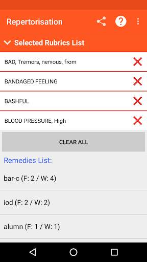 Homoeopathic Pocket Repertory 8 تصوير الشاشة