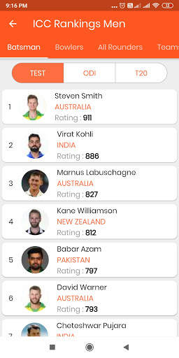 Cricket India Live : Live matches and Scores App screenshot 5