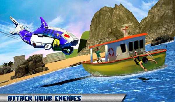 Robot Sea Shark Simulator screenshot 11