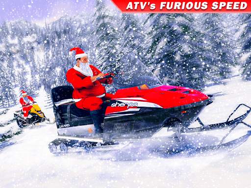 Santa Atv Snow Bike Racing 2021 : Quad Bike Race screenshot 12