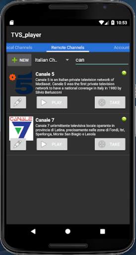 TVS player (w chromecast): organized IPTV player screenshot 6