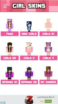 GIRL SKINS FOR MINECRAFT PE&PC screenshot 1