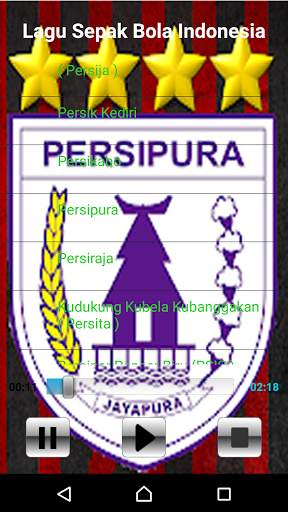 lagu sepak bola indonesia screenshot 6