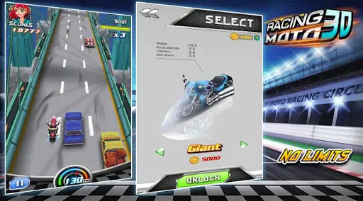 Moto Racing 3D Game скриншот 2