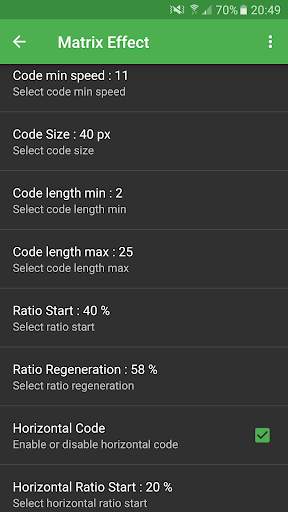 Matrix Effect Live Wallpaper screenshot 6