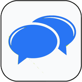 Blue sea chat icon