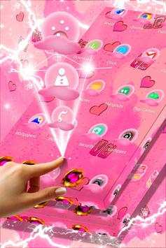 Cute Pink Hearts Launcher screenshot 4