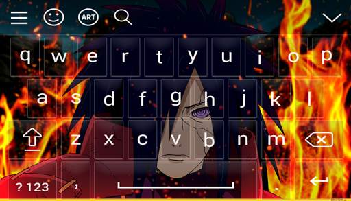 uchiha sharingan madara keyboard स्क्रीनशॉट 2