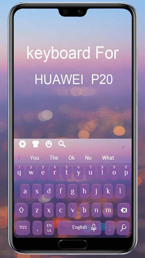 Purple Keyboard  For Huawei  P20 स्क्रीनशॉट 1