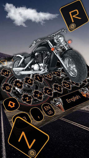 Motorcycle Driving Keyboard Theme screenshot 2